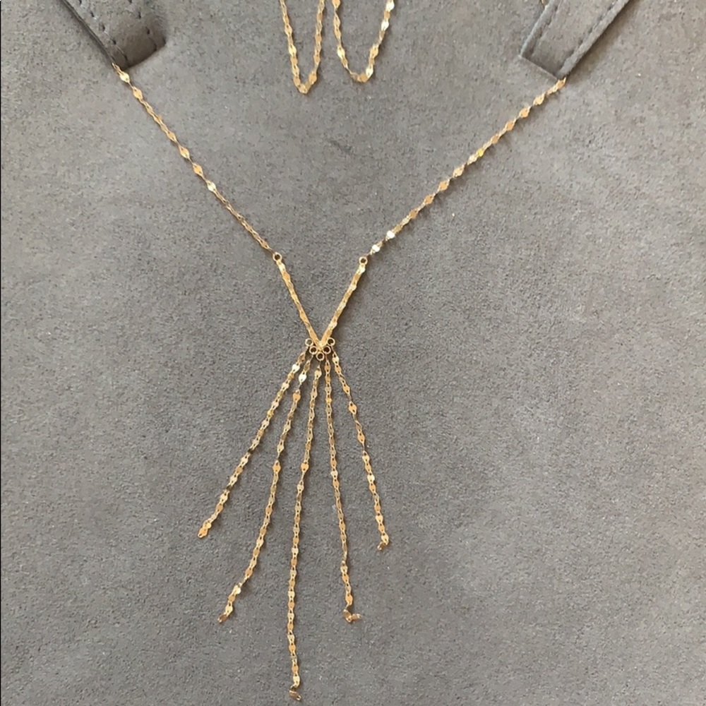 Lana 14 k gold necklace